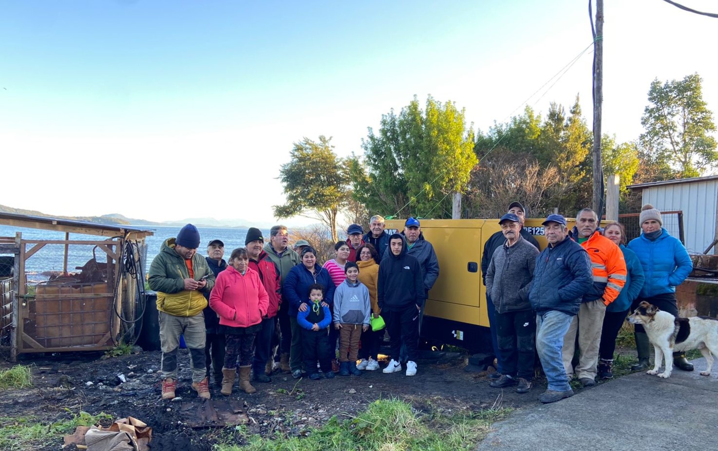 Alegría en Puerto Gaviota por generador eléctrico: “La comunidad ya no vive con el temor de que se corte la luz”