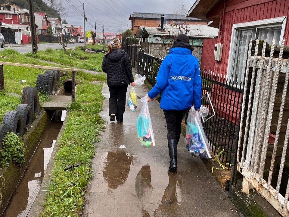 Fundación Te Apoyamos activa ayudas para los afectados por las lluvias en la región del Biobío