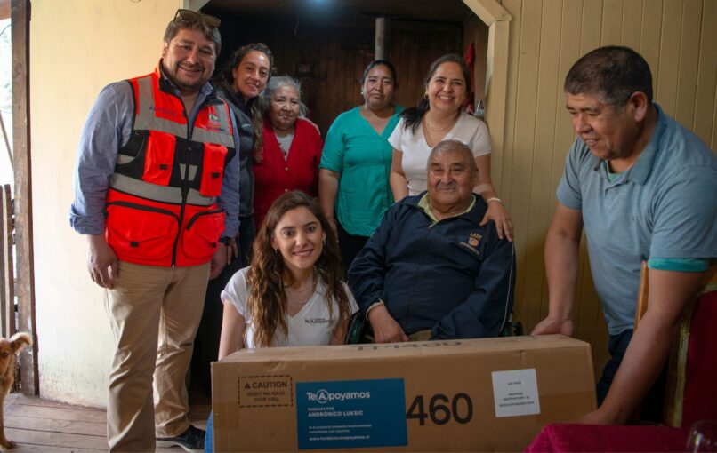 Vecinos con movilidad reducida de Galvarino reciben ayudas técnicas para mejorar su calidad de vida