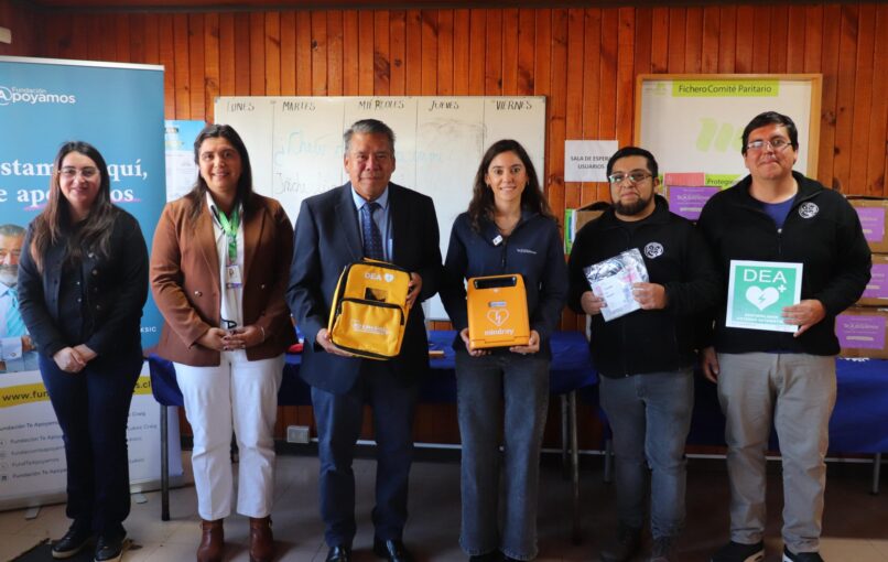 Puerto Saavedra fortalece su red de salud con la incorporación de siete desfibriladores donados por Fundación Te Apoyamos 