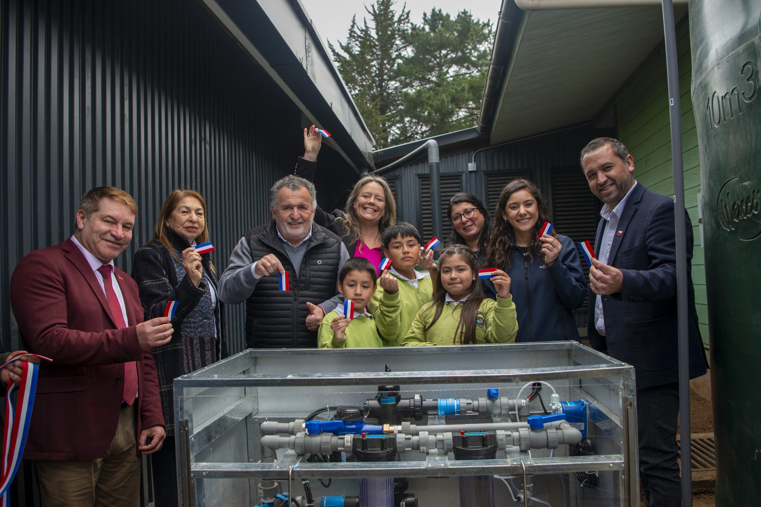 Escuela Rural Huillinco de La Unión recibe moderno sistema de potabilización de agua para evitar suspensión de clases por falta de suministro